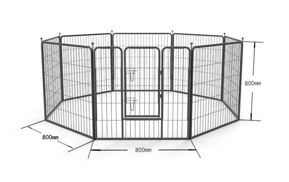 Outdoor Indoor Portable Metal Dog Playpen Drawings