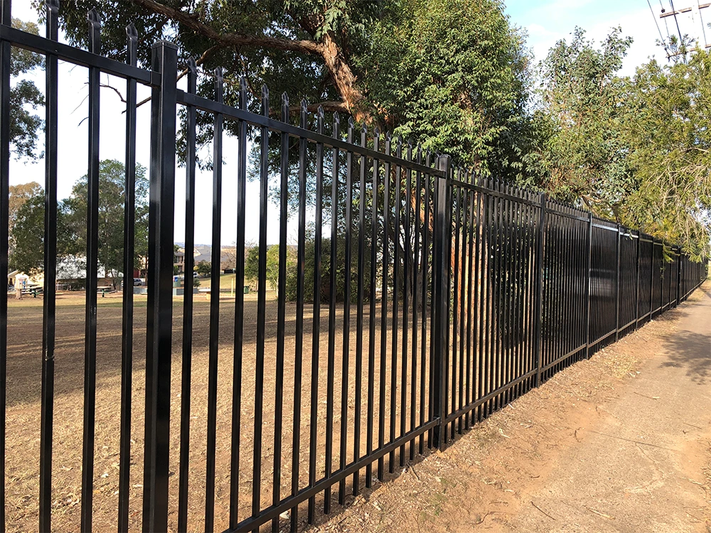 Spear Top Steel Fence